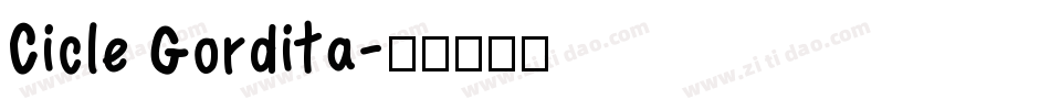 Cicle Gordita字体转换